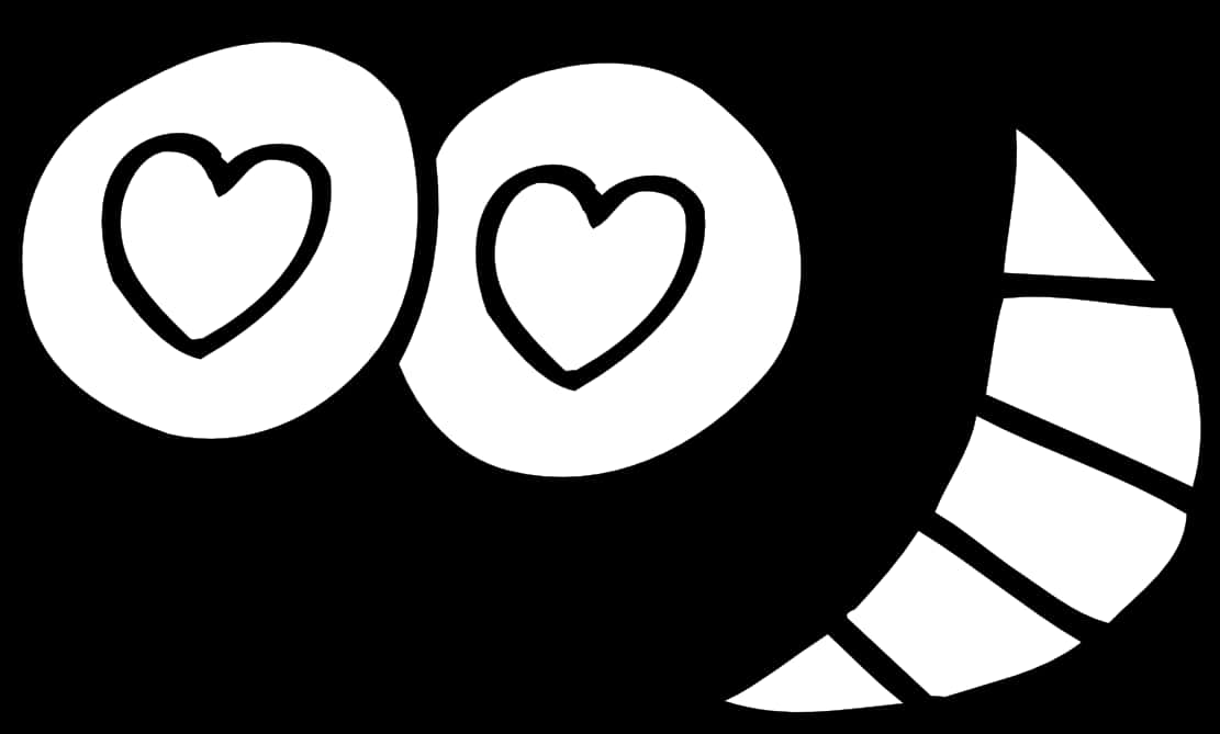 Heart Eyed Smiley Face Graphic PNG image