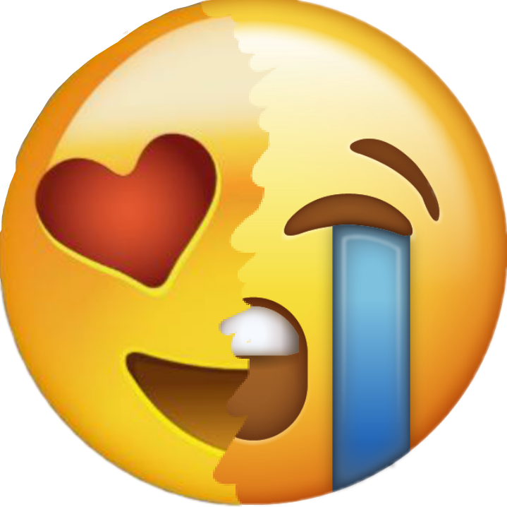 Heart Eyes Emoji Cryingat Doorway PNG image