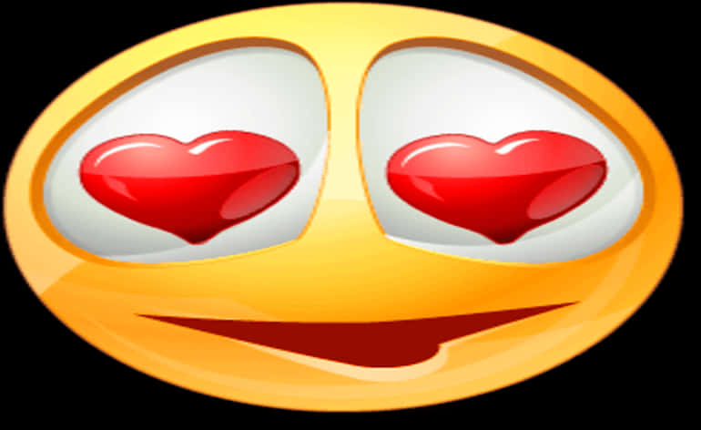 Heart Eyes Emoji Graphic PNG image