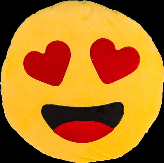 Heart Eyes Emoji Pillow PNG image
