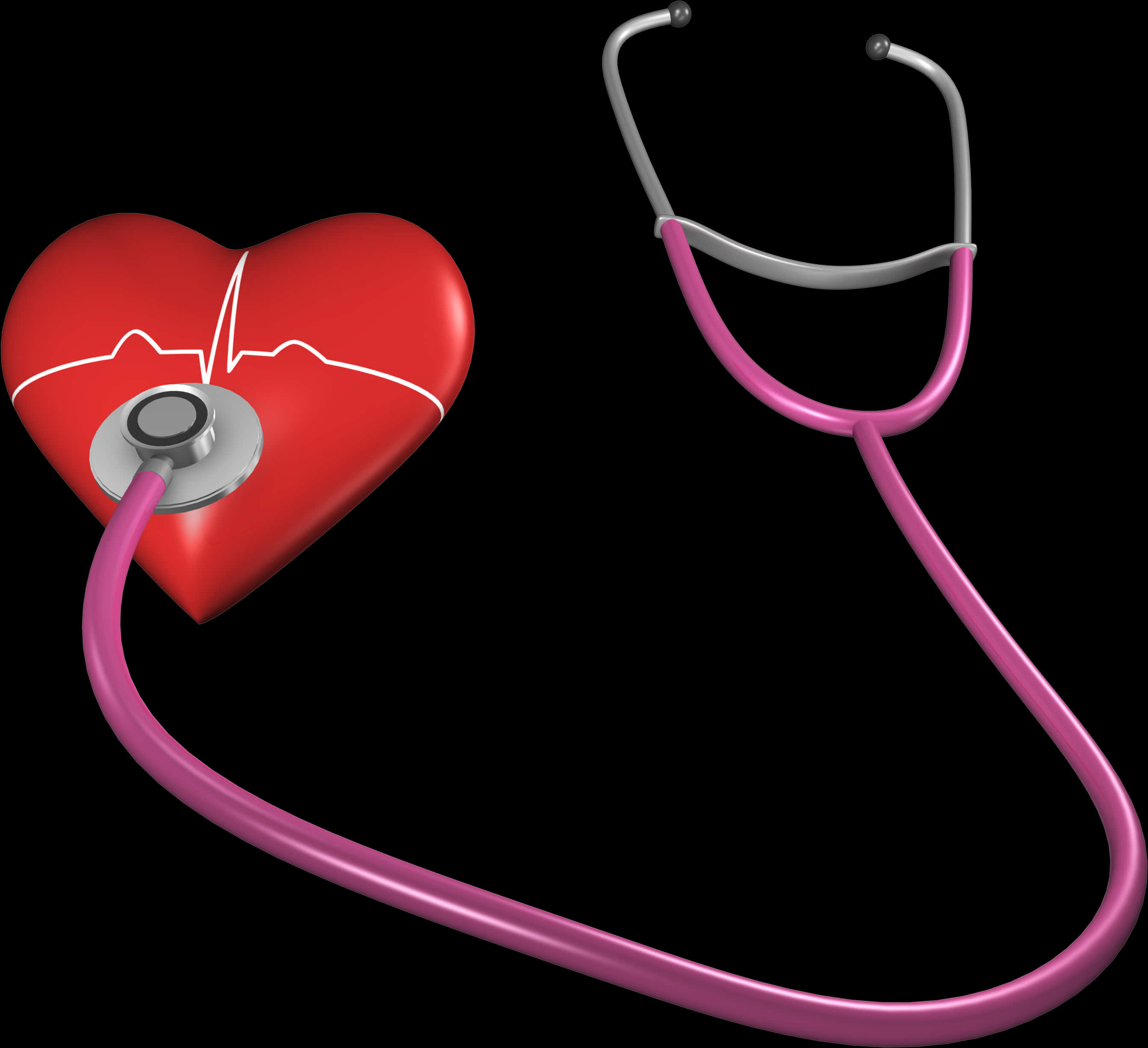 Heart Health Stethoscope PNG image