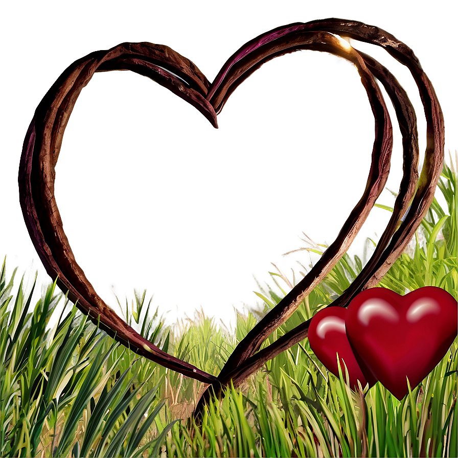 Heart In Nature Scene Png D PNG image