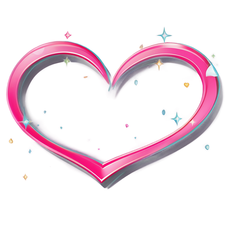 Heart Line Swirl Png Hyr PNG image