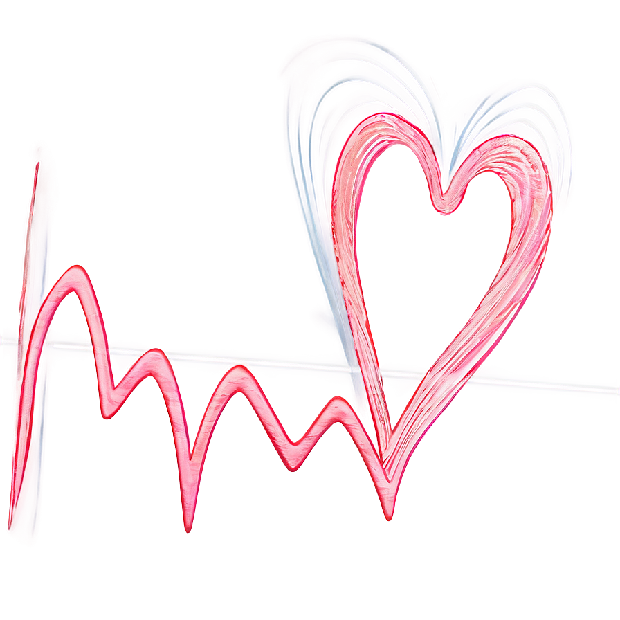 Heart Line Wave Png 56 PNG image