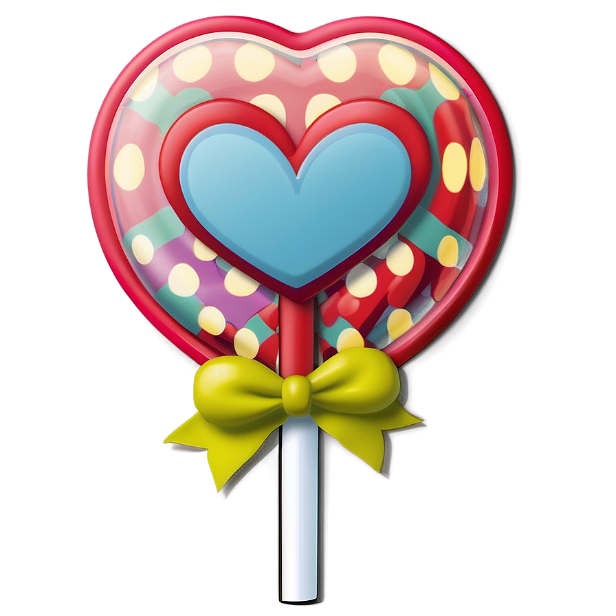 Heart Lollipop D PNG image