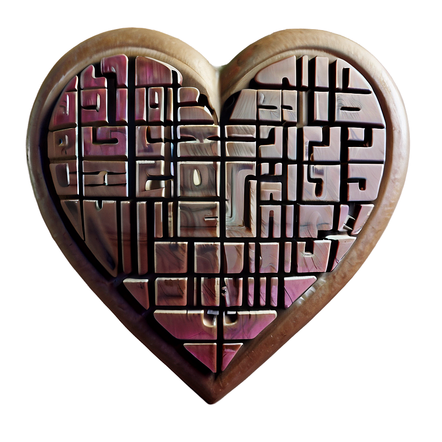 Heart Maze Puzzle Png A PNG image