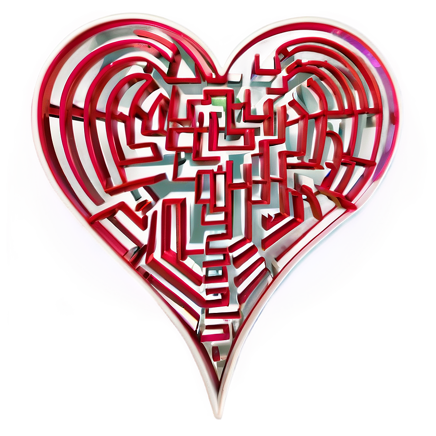 Heart Maze Puzzle Png C PNG image