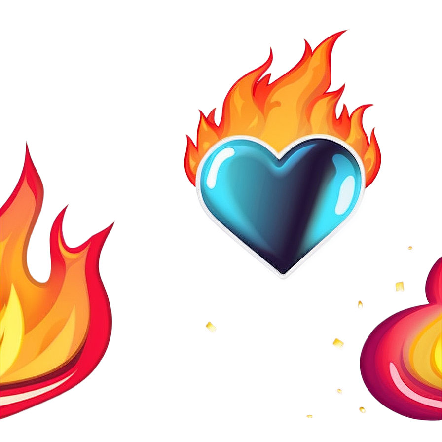 Heart On Fire Emoji Png 35 PNG image