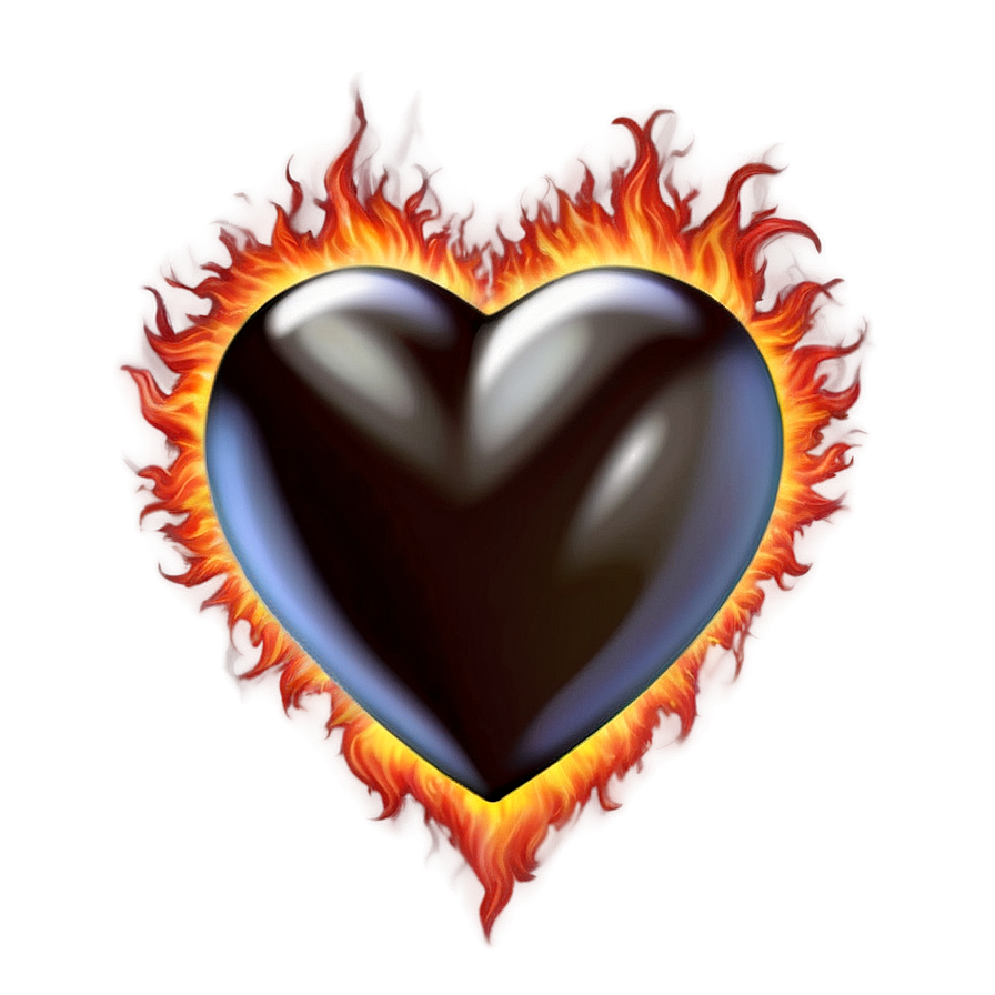 Heart On Fire Emoji Png Mak PNG image