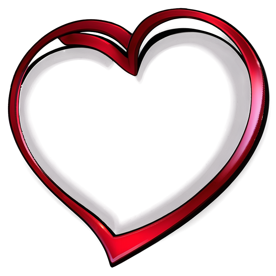 Heart Outline Sketch Png A PNG image