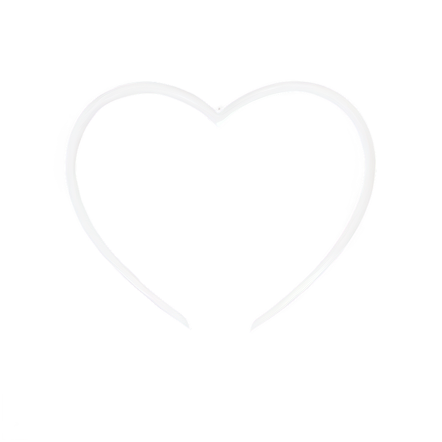 Heart Outline Transparent Png 4 PNG image