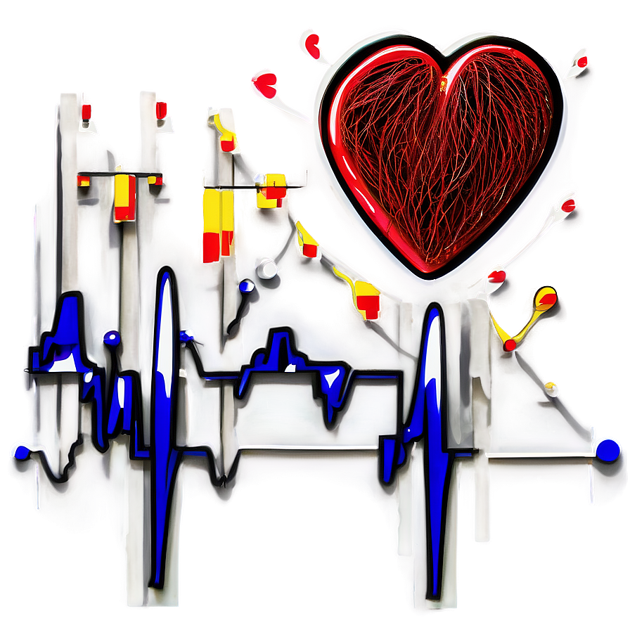 Heart Pulse Line Graphic Png Cws35 PNG image