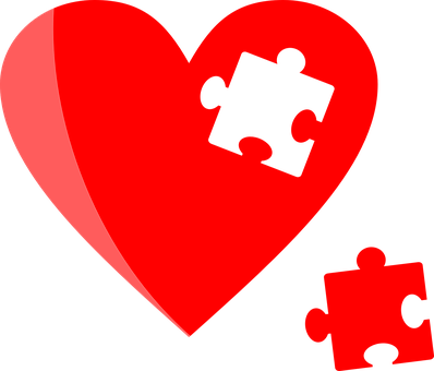 Heart Puzzle Piece Missing PNG image