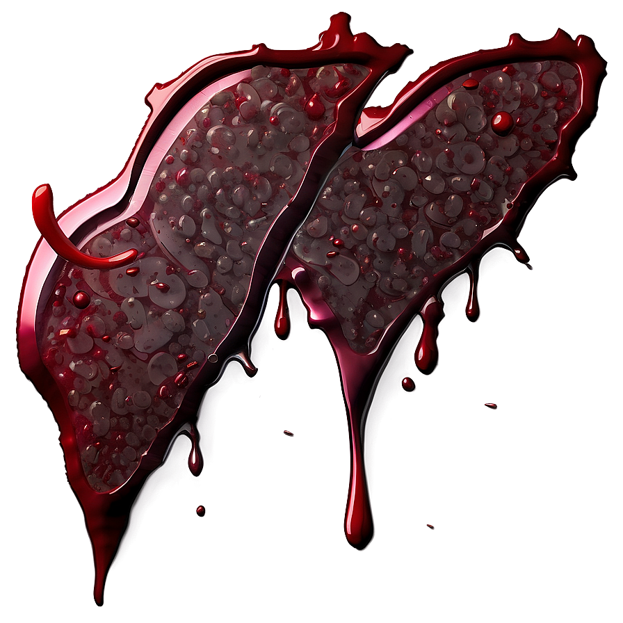 Heart's Offering: Blood Spatter Png 04302024 PNG image