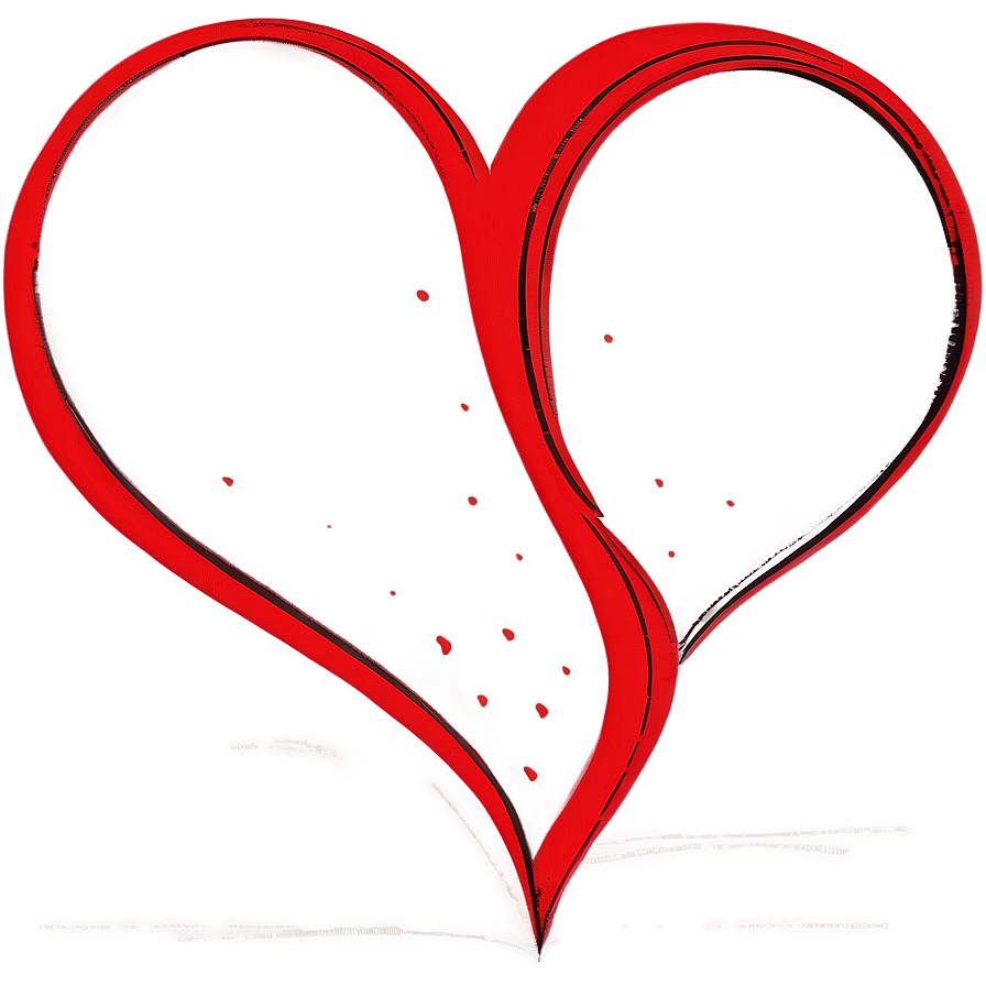 Heart Shape Sketch Png Amq31 PNG image