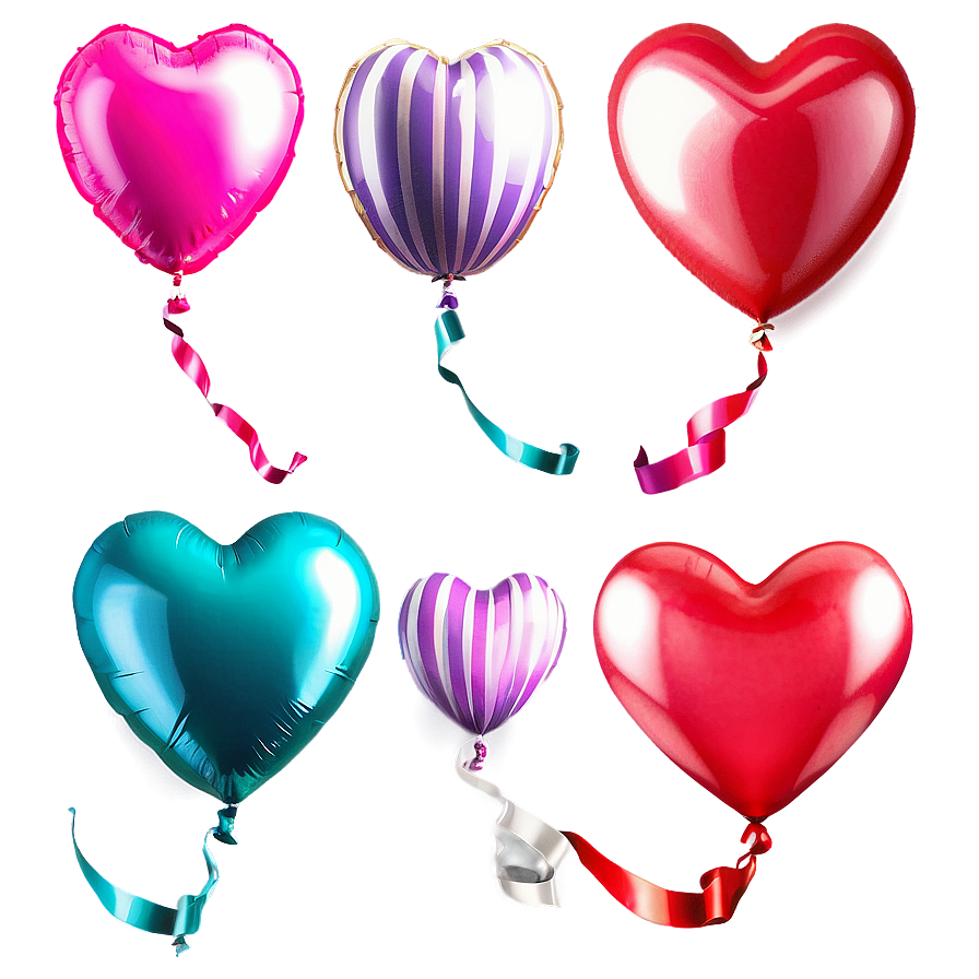 Heart Shaped Balloons Png 96 PNG image