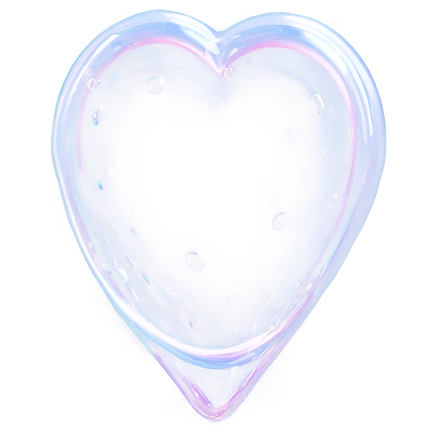 Heart Shaped Bubble Png B PNG image