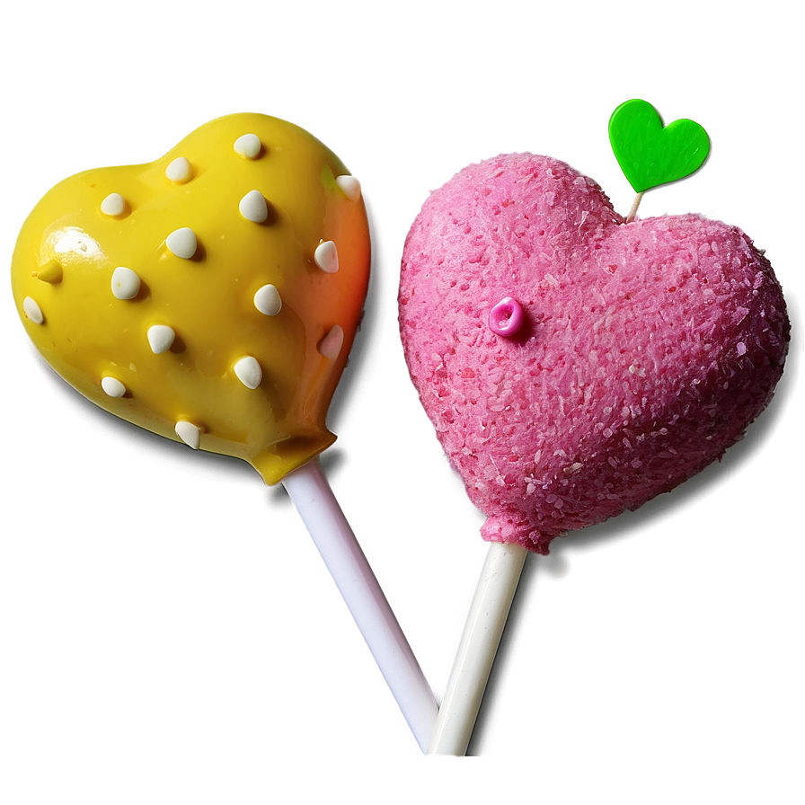 Heart-shaped Cake Pops Png Dns18 PNG image