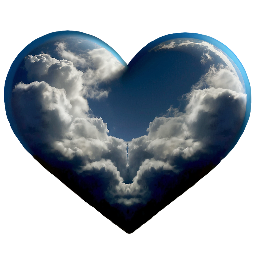 Heart-shaped Cloud Png 04302024 PNG image