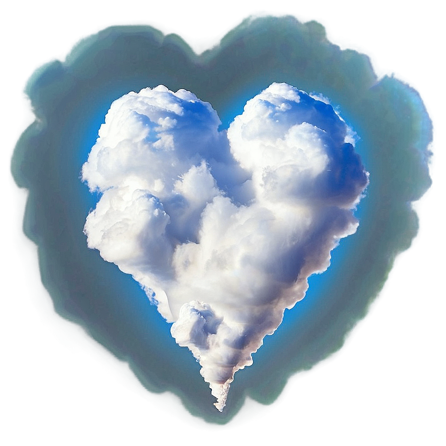 Heart Shaped Cloud Png 30 PNG image