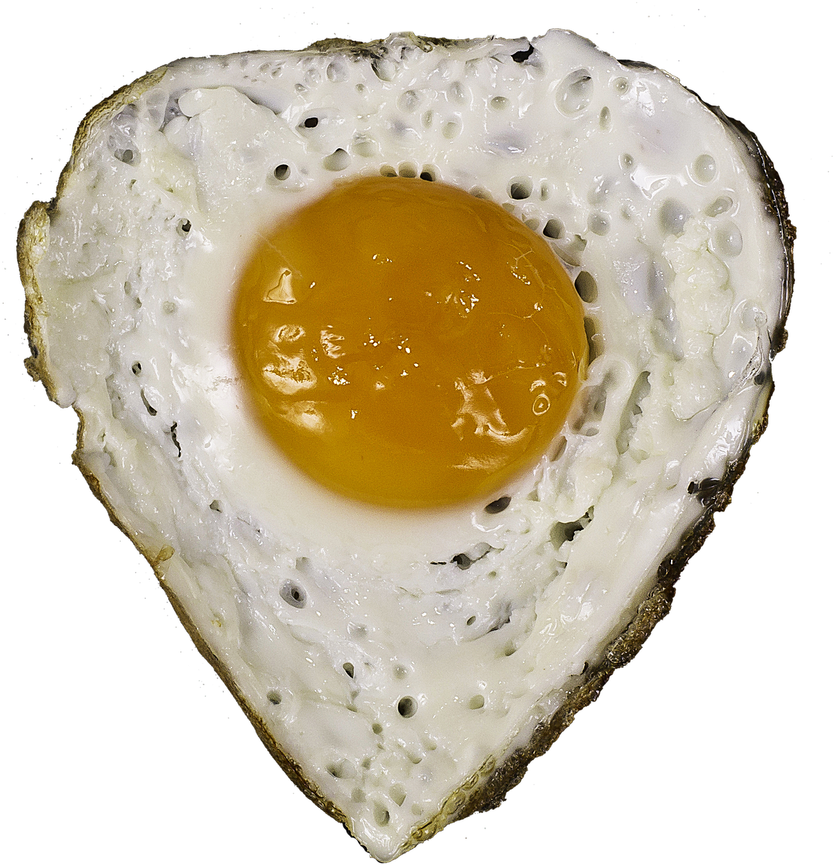 Heart Shaped Fried Egg PNG image