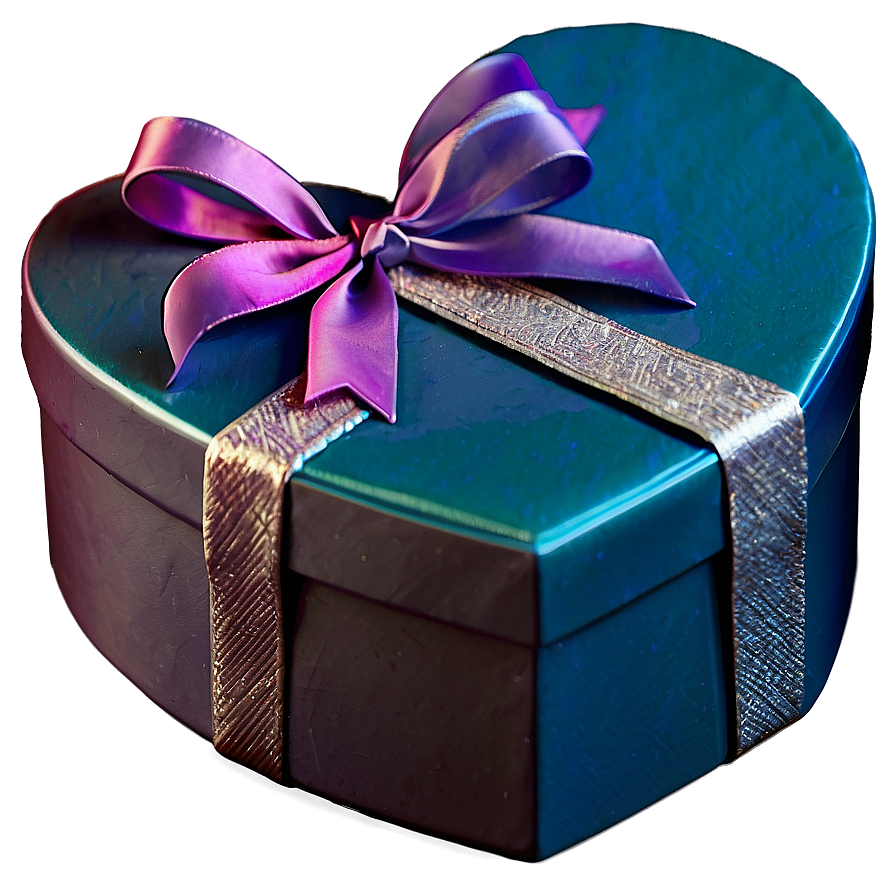 Heart Shaped Gift Box Png 05252024 PNG image