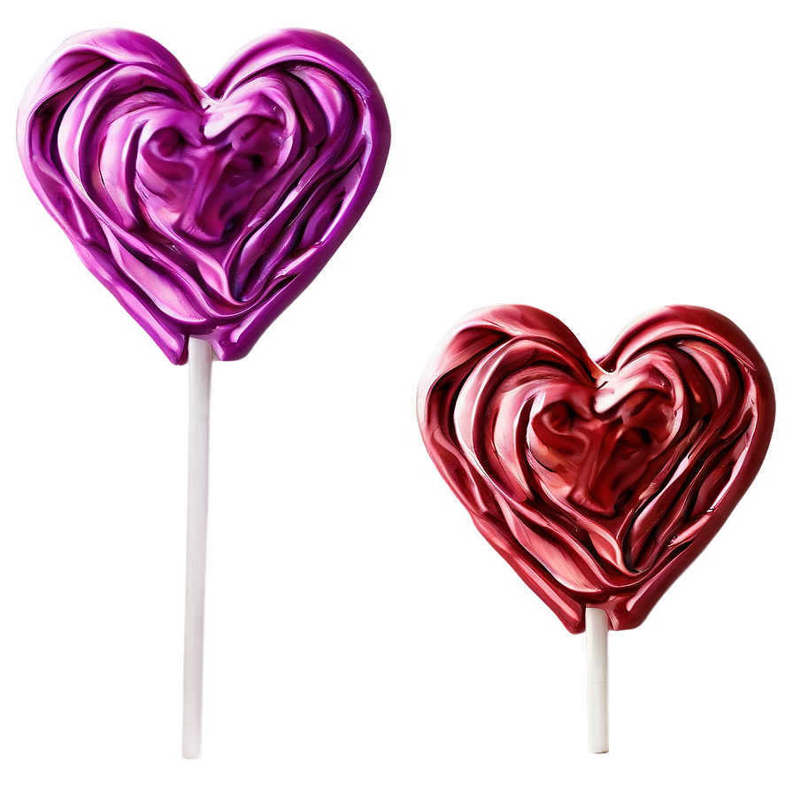 Heart-shaped Lollipop Png 05252024 PNG image