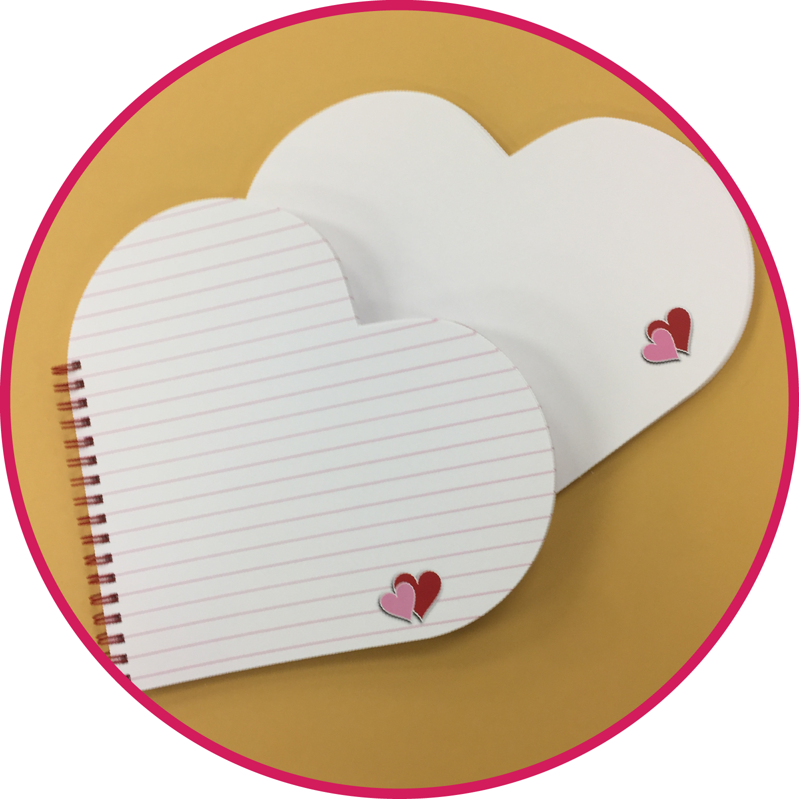 Heart Shaped Notebook Paper PNG image