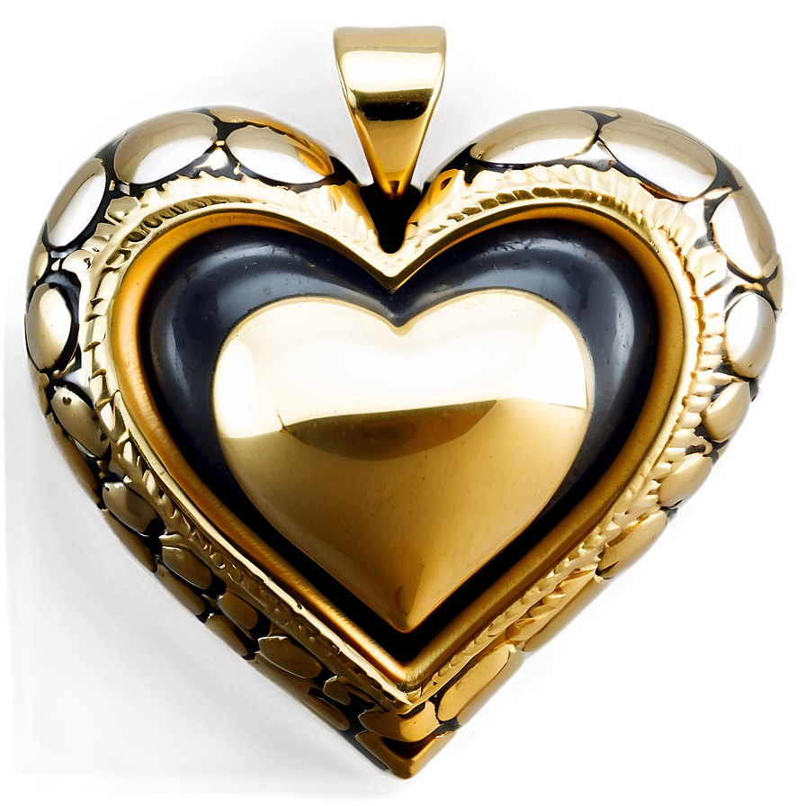 Heart Shaped Pendant Png 06282024 PNG image