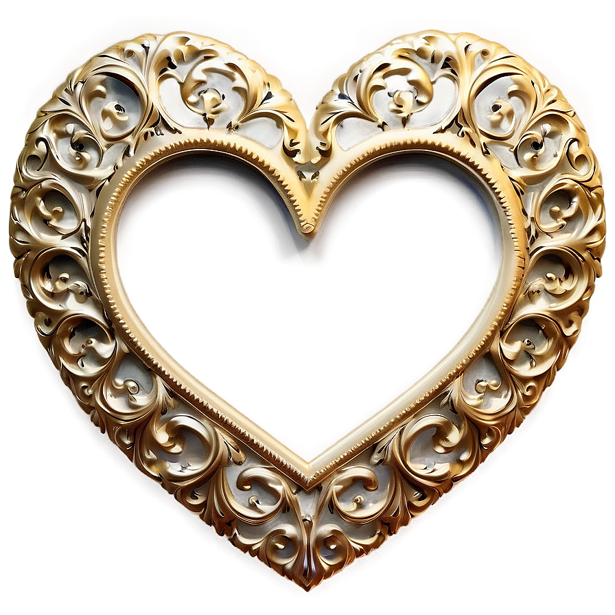 Heart Shaped Picture Frame Png 05042024 PNG image