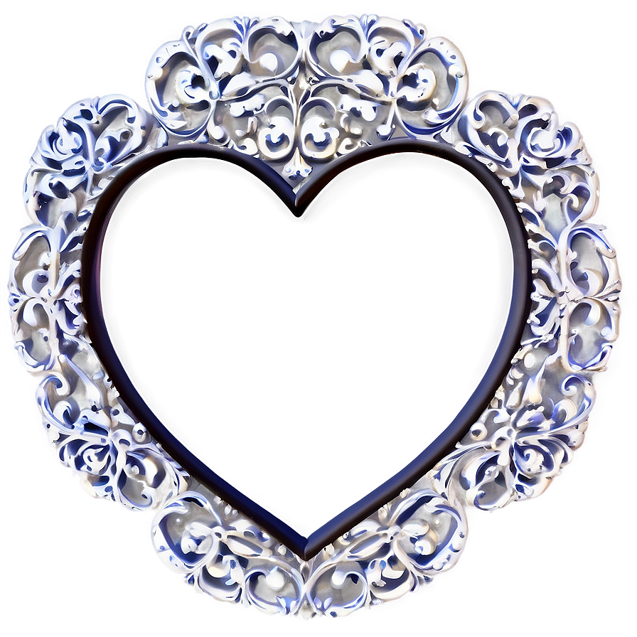 Heart Shaped Picture Frame Png Cbe13 PNG image