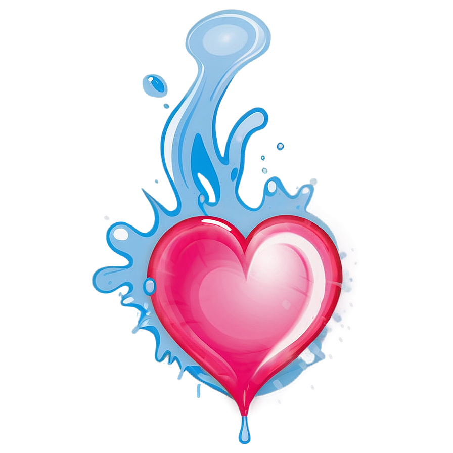 Heart Splash Png Hbf18 PNG image