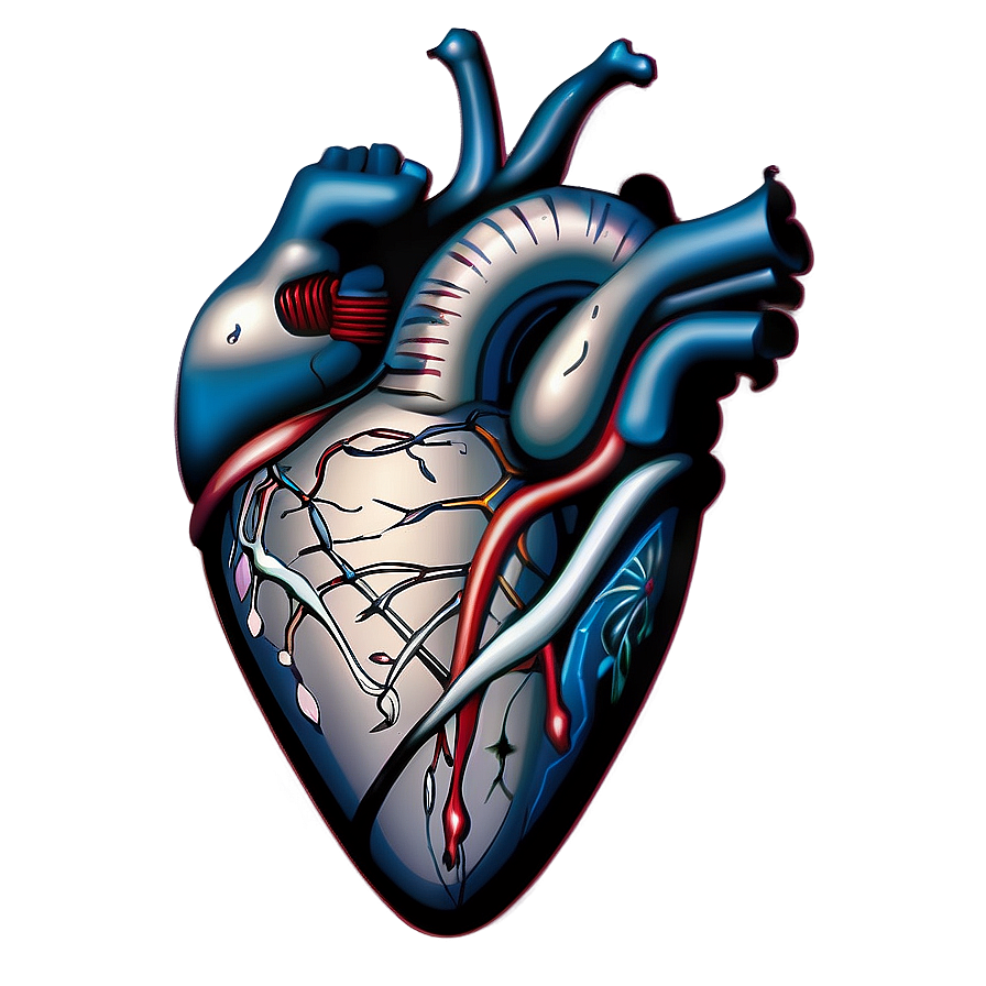 Heart Tattoo Clipart Png 05042024 PNG image
