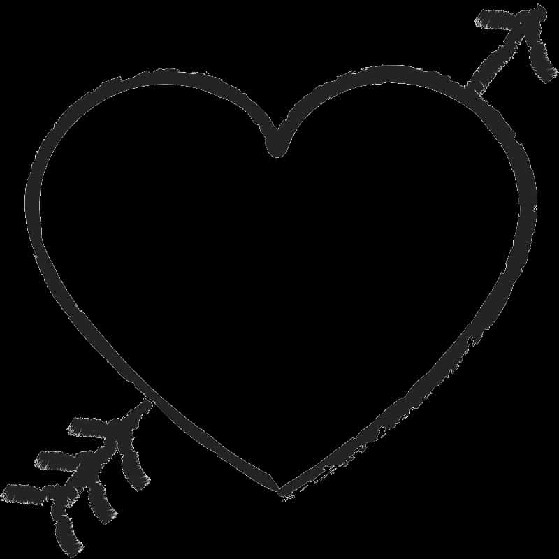 Heart Tattoo Outline PNG image