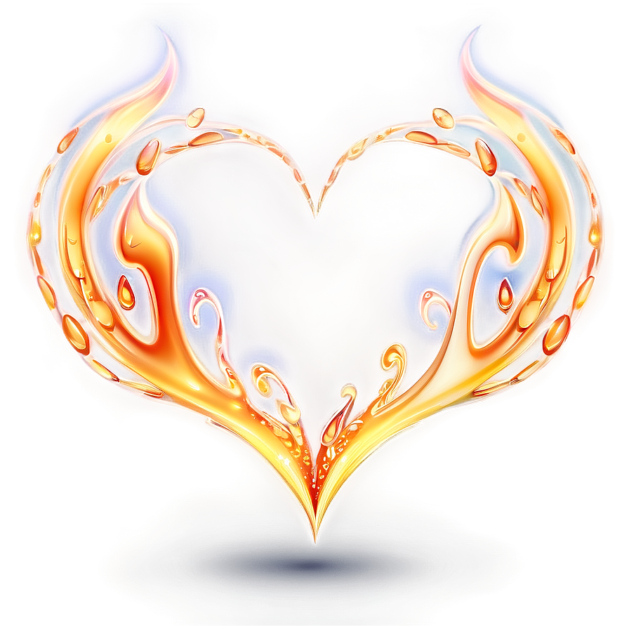 Heart Vector With Flames Png 48 PNG image