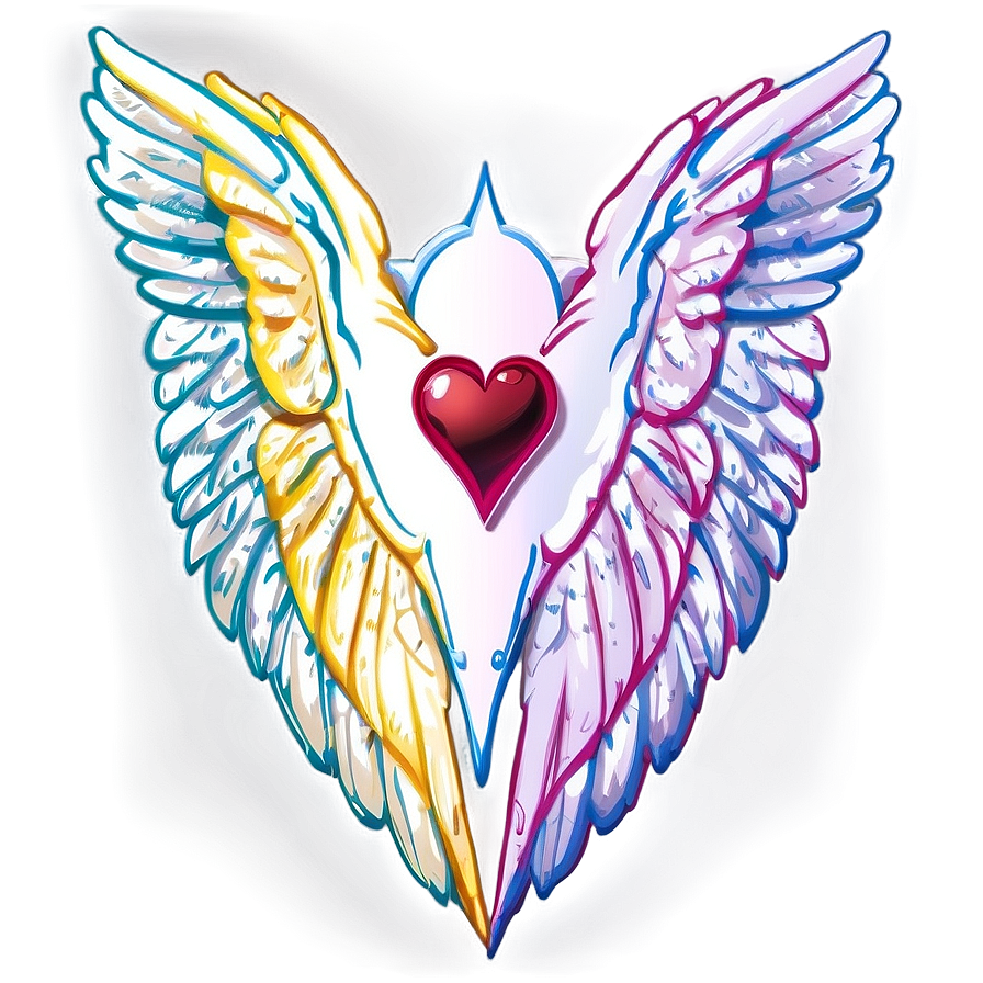 Heart Vector With Wings Png Iip53 PNG image