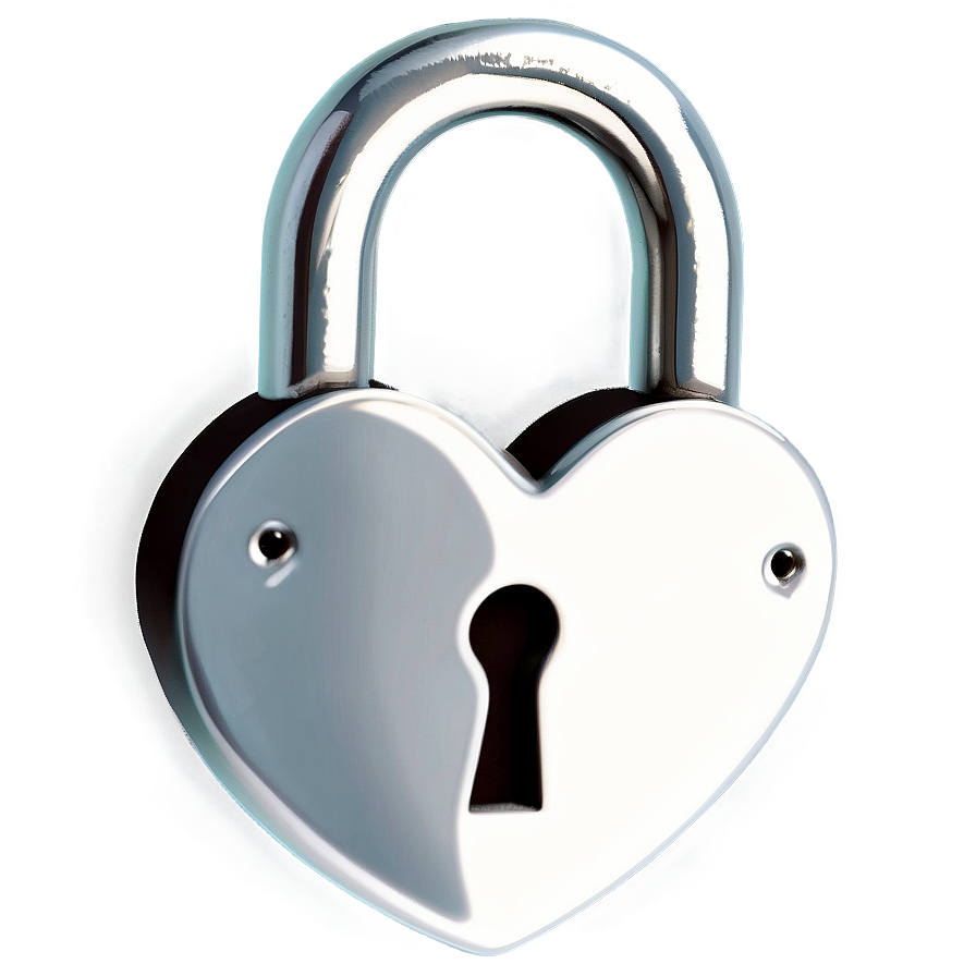 Heart With Lock Clipart Png 06132024 PNG image