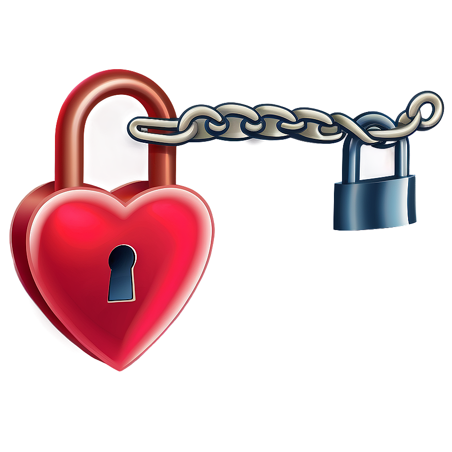 Heart With Lock Emoji Png Graphic Ygl PNG image