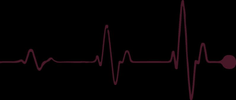 Heartbeat E K G Line Art PNG image
