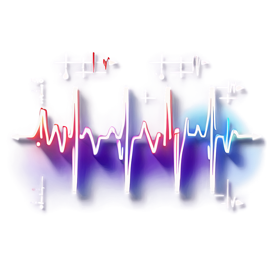 Heartbeat Line With Gradient Color Png 06292024 PNG image