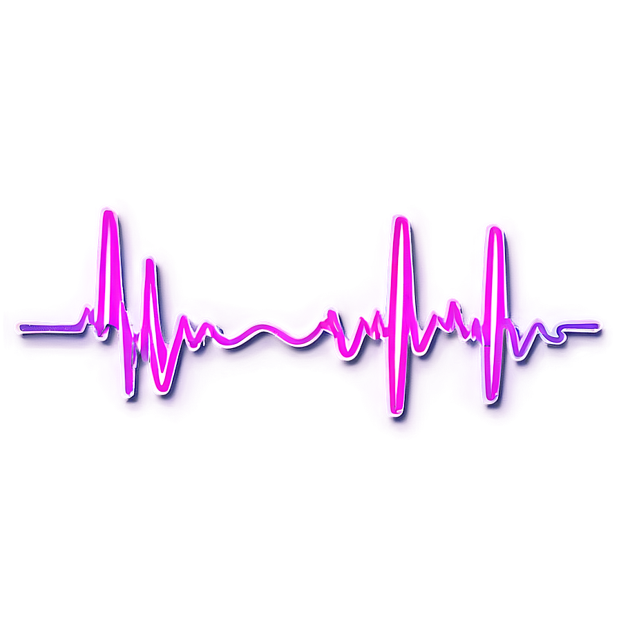 Heartbeat Line With Gradient Color Png Xse PNG image