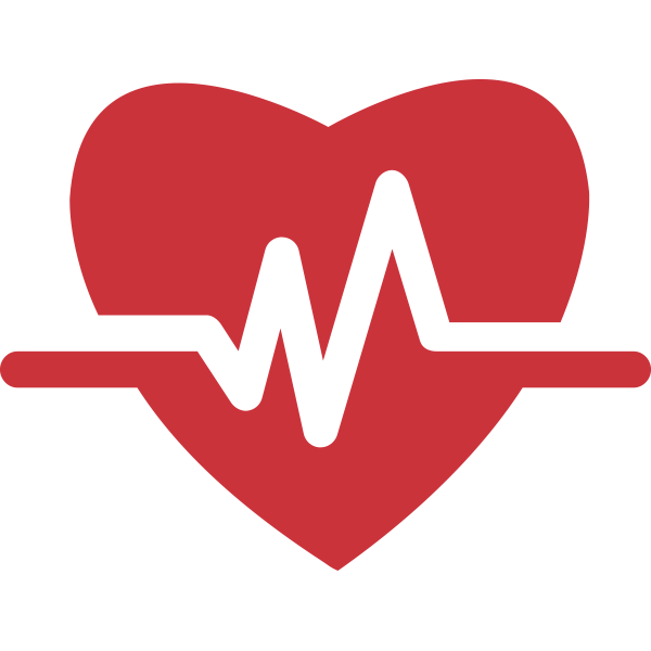 Heartbeat Love Icon PNG image