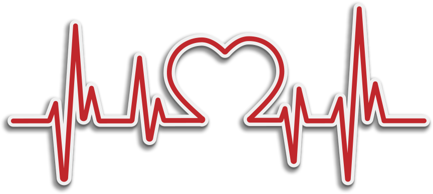 Heartbeat Love Pulse Graphic PNG image