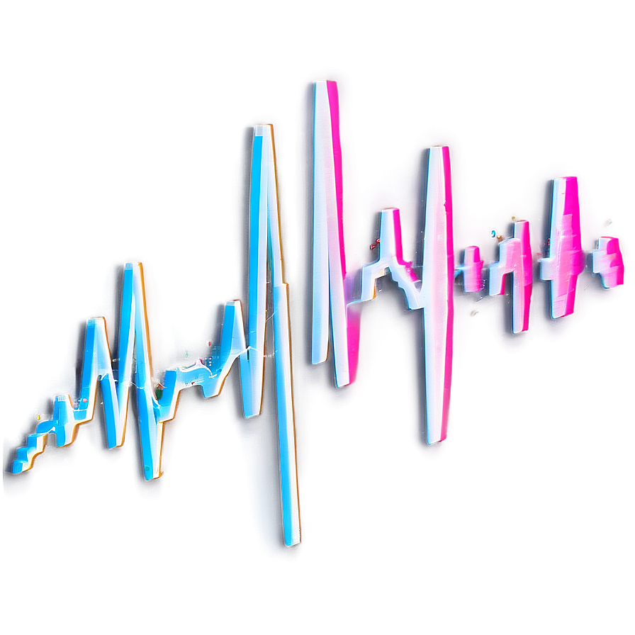 Heartbeat With Glitch Effect Png Qeq76 PNG image