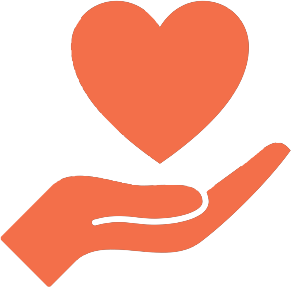 Heartin Hand Icon PNG image