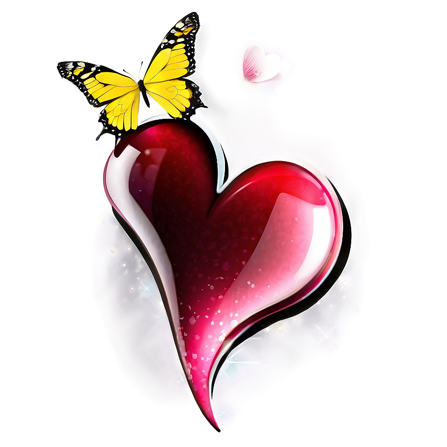Hearts And Butterflies Png 82 PNG image