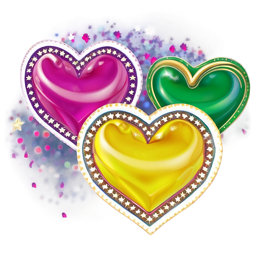 Hearts And Stars Png 05032024 PNG image