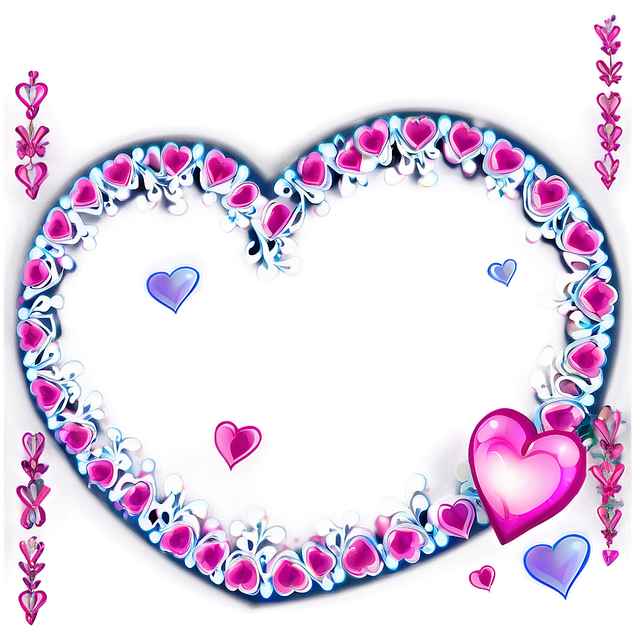 Hearts Border Png 05032024 PNG image