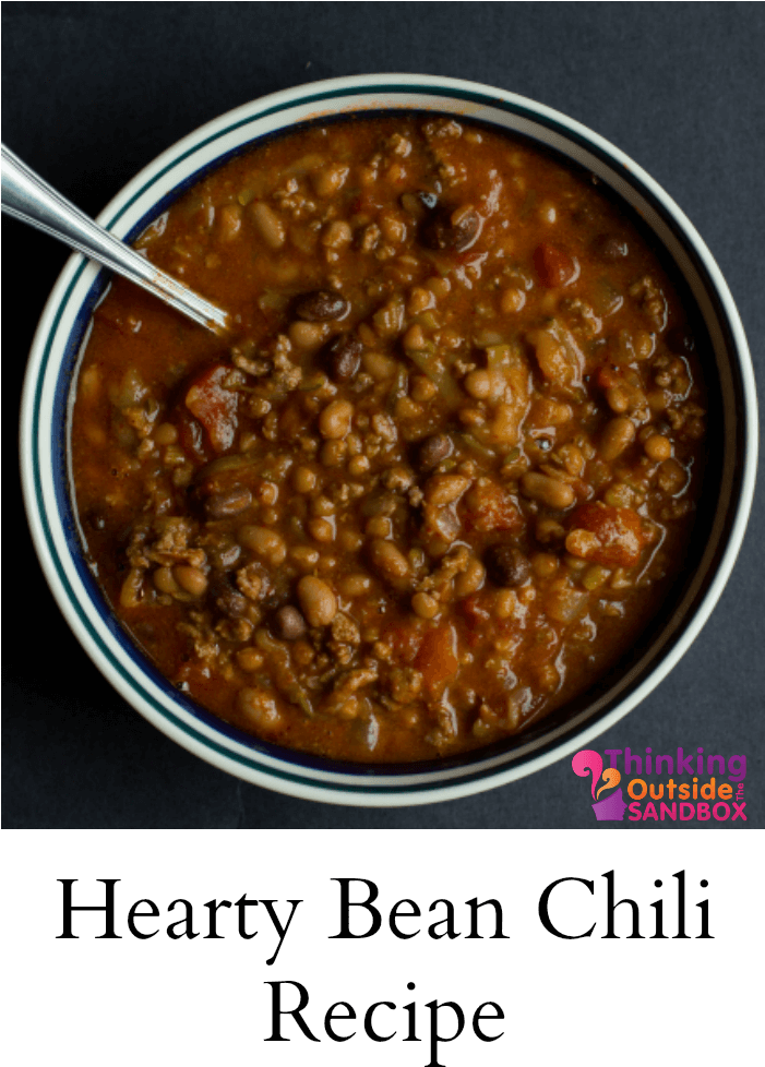 Hearty Bean Chili Recipe PNG image