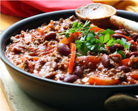 Hearty Beefand Bean Chili PNG image